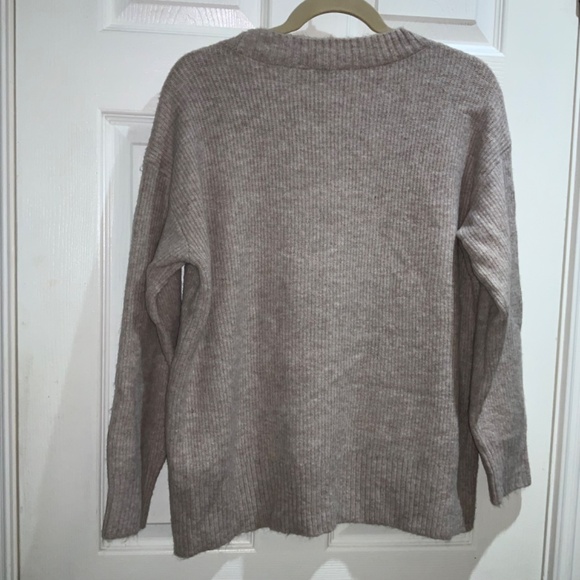 Loft Outlet modal blend crew neck sweater Sz XL neutral classic soft - Picture 3 of 4